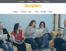 Tablet Screenshot of bizzyweb.com